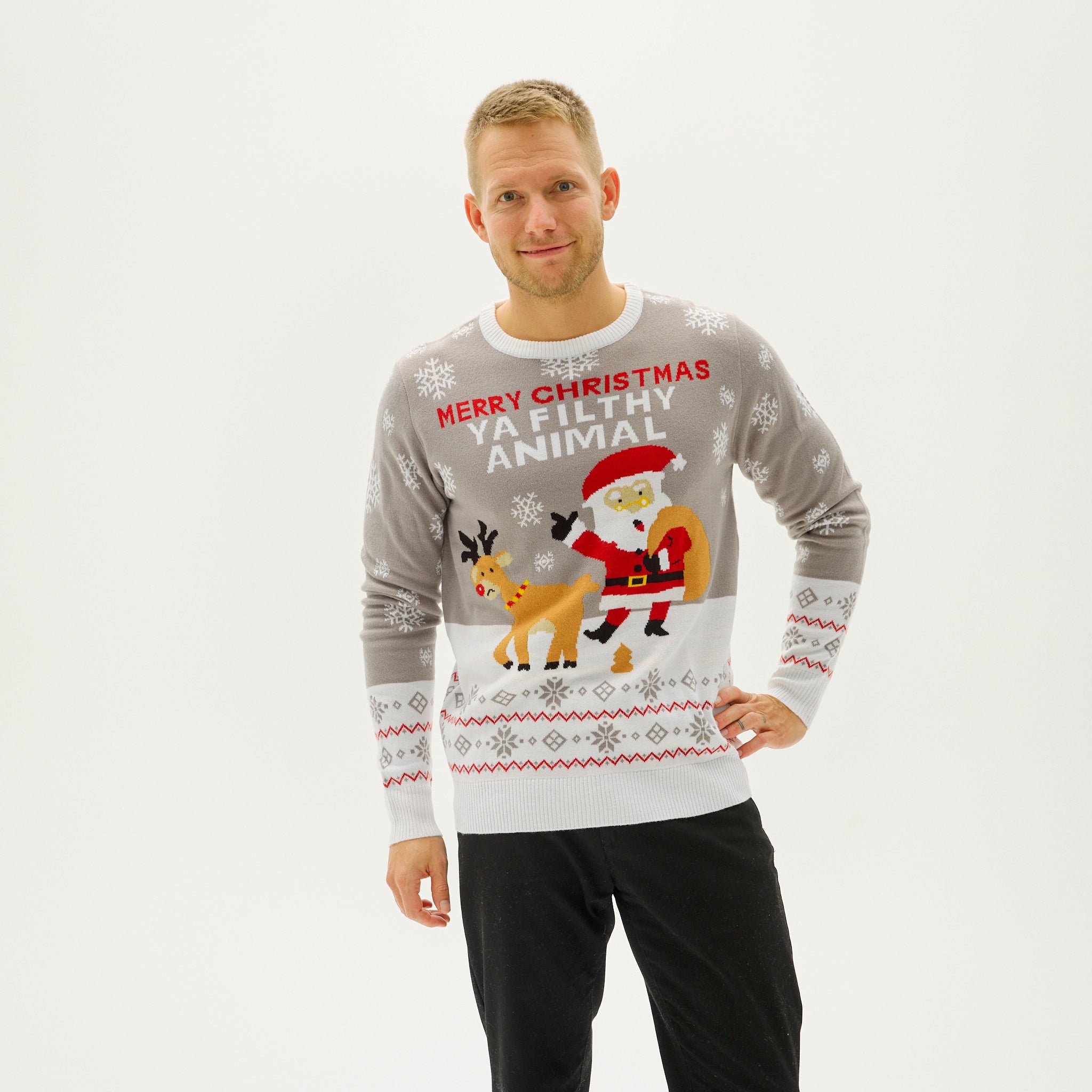 Ya Filthy Animal Kersttrui - Heren